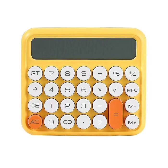 

Kalkulator Warna Permen 12 Digits Layar Led Besar JUNNO Candy Color - JUNNO Kuning