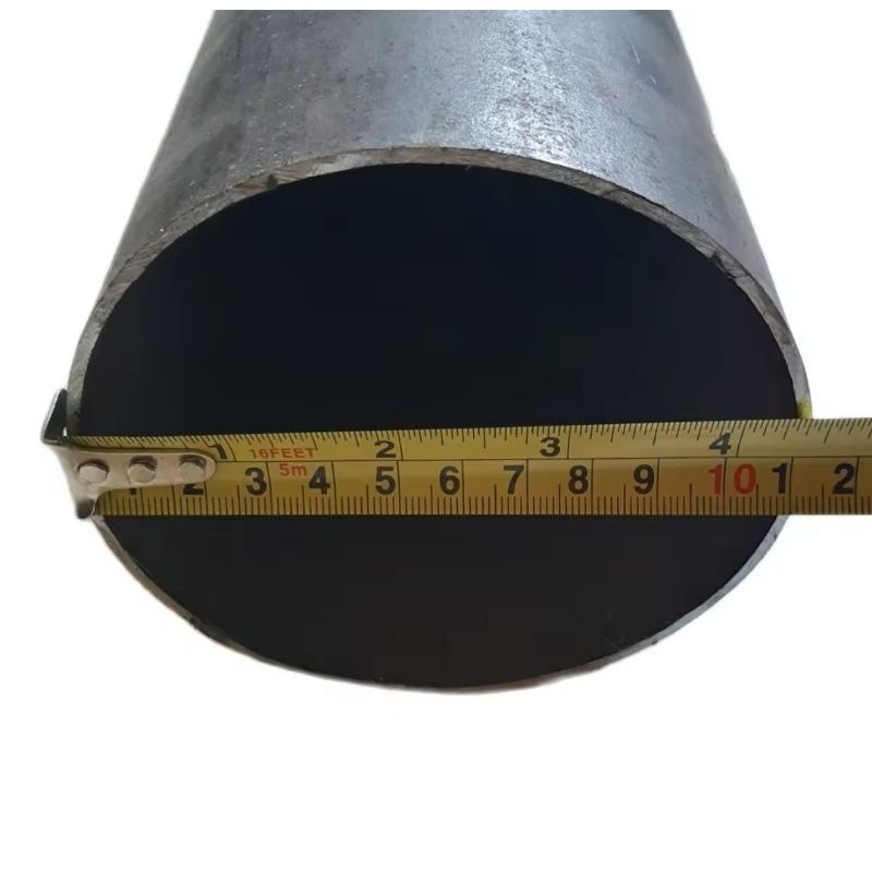 Pipa Besi Hitam 4 inch Tebal 2mm Panjang 1 meterco