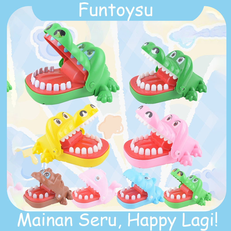 Mainan Lelucon Gigitan Buaya Mainan Jari Gigitan Buaya Mainan Tangan Gigitan Buaya Permainan Curah P