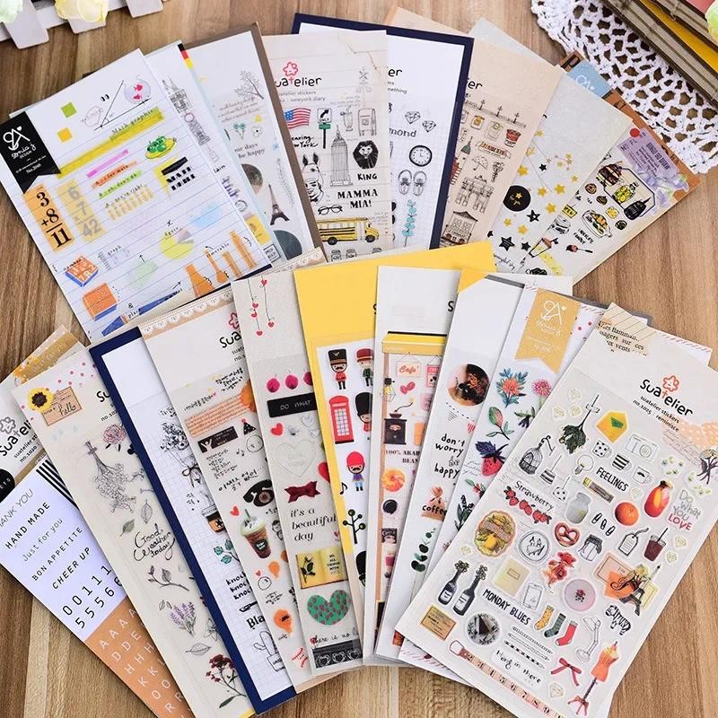 

1 Pcs Cute Animal Cartoon Life Theme Diary Stickers Photo Album Account Material Stickers
