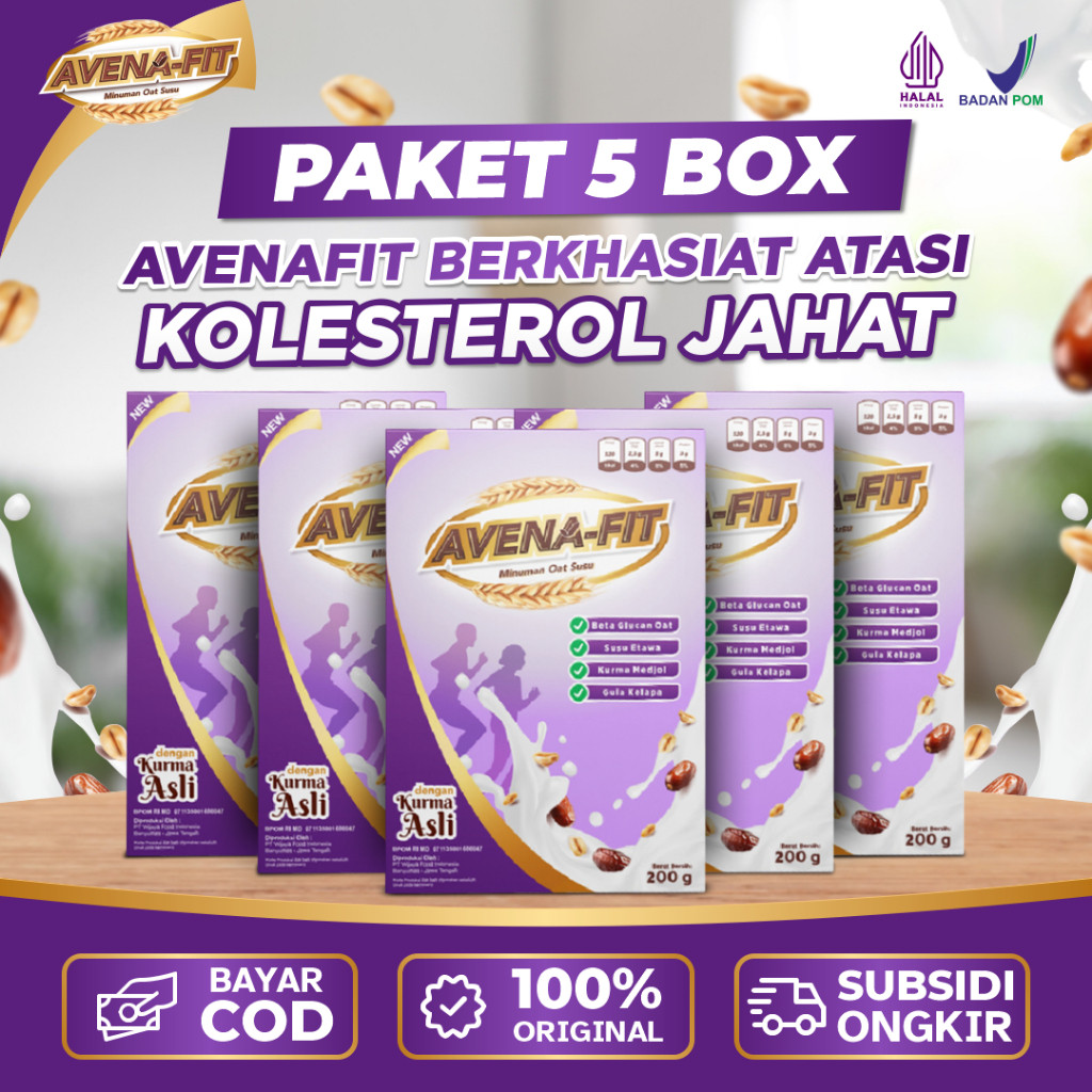

AVENAFIT BIG SALE!! 5 BOX Menurunkan Kolesterol dan Menguatkan Jantung Atasi Diabetes Gula Darah Tinggi Hingga Jaga Imun Tubuh
