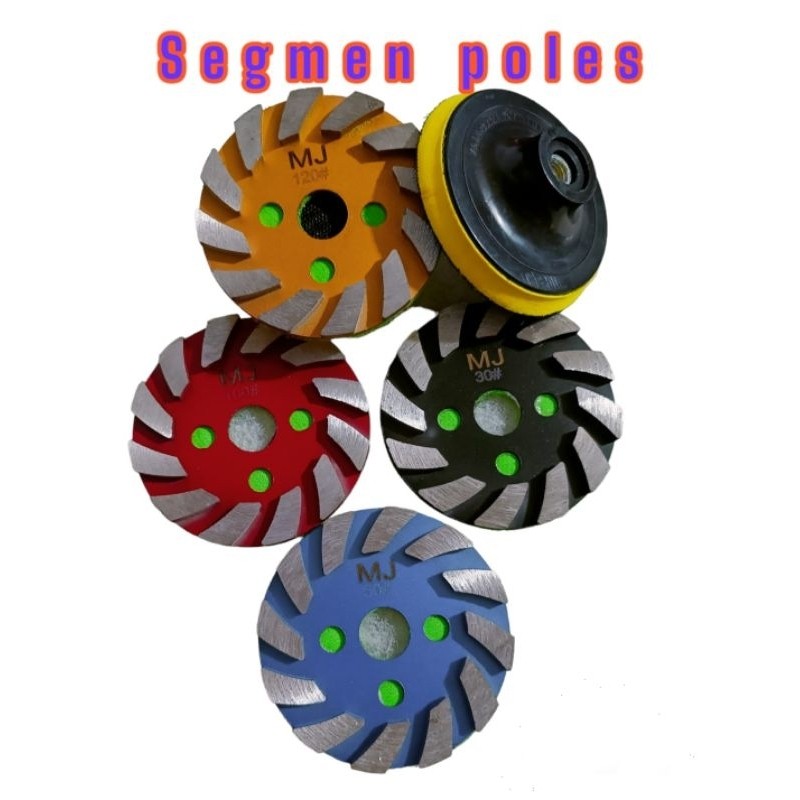 Segmen Pad/Ped Segmen untuk Meratakan/Mengkupas Batu Acian /Beton/Tembok/Marmer/Granit Tajam dan Awe