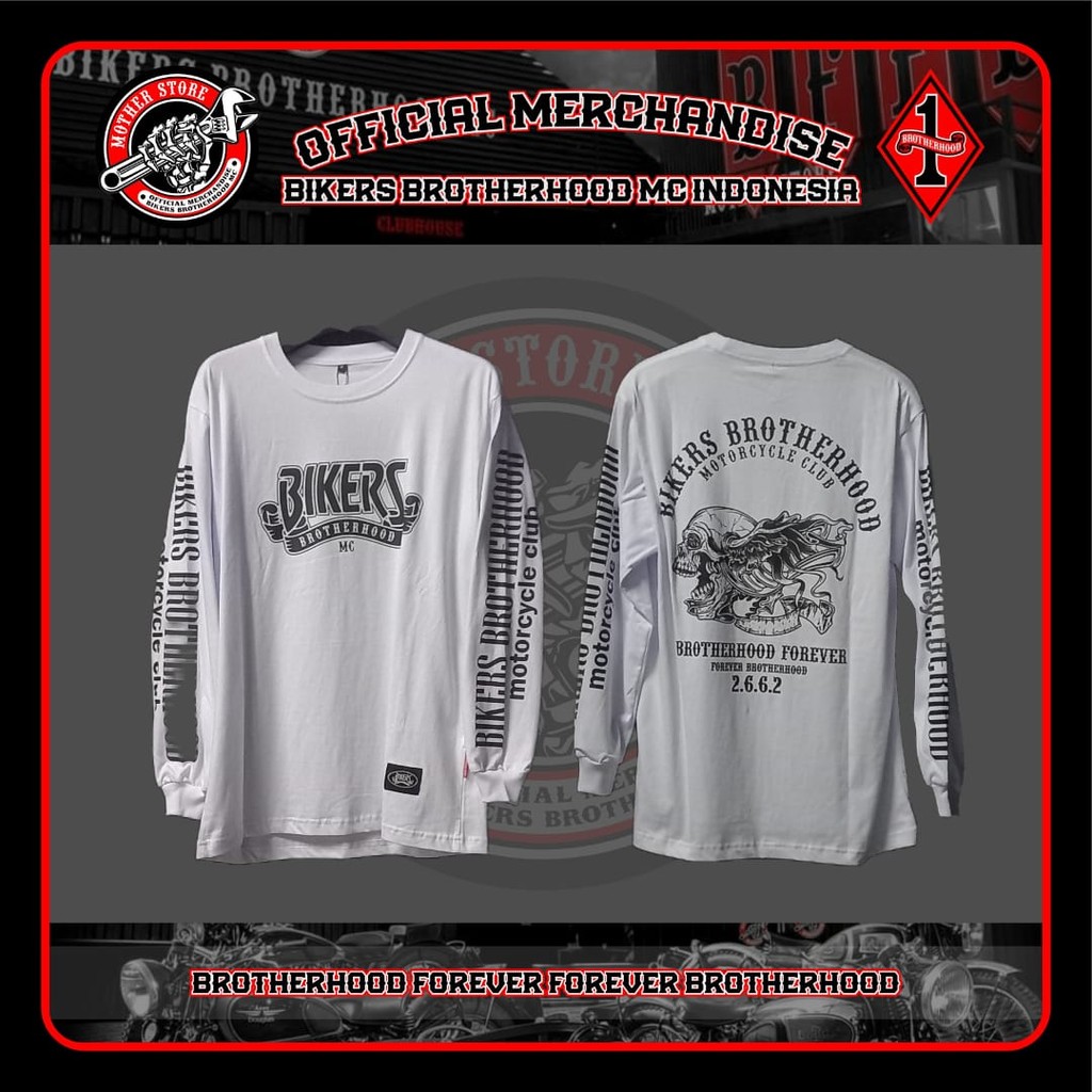T - Shirt Long Sleeve BFFB 2.6.6.2 Bikers Brotherhood MC Indonesia Official Merchandise Bikers Broth