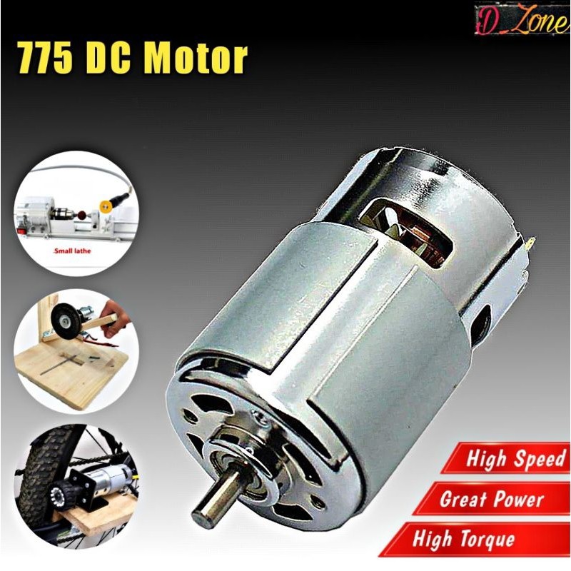 Dinamo 775 DC Motor 12V High Speed Torsi Besar Dinamo Bor Rakitanco