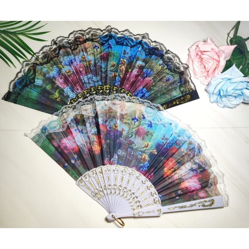 KIPAS LIPAT SPANYOL / KIPAS TANGAN LIPAT / KIPAS LIPAT SOUVENIR / KIPAS TANGAN RENDA / KIPAS SOUVENI