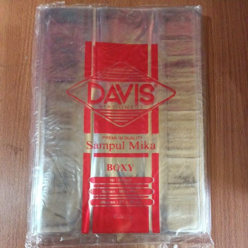 

(GAT) SAMPUL BUKU MIKA BOXY DAVID ISI 10 / Sampul buku tulis plastik mika bening transparan tebal