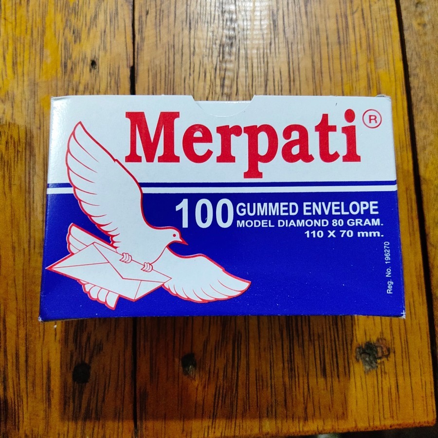 

Amlop putih Merpati (kecil) 1 pack isi 100pcs