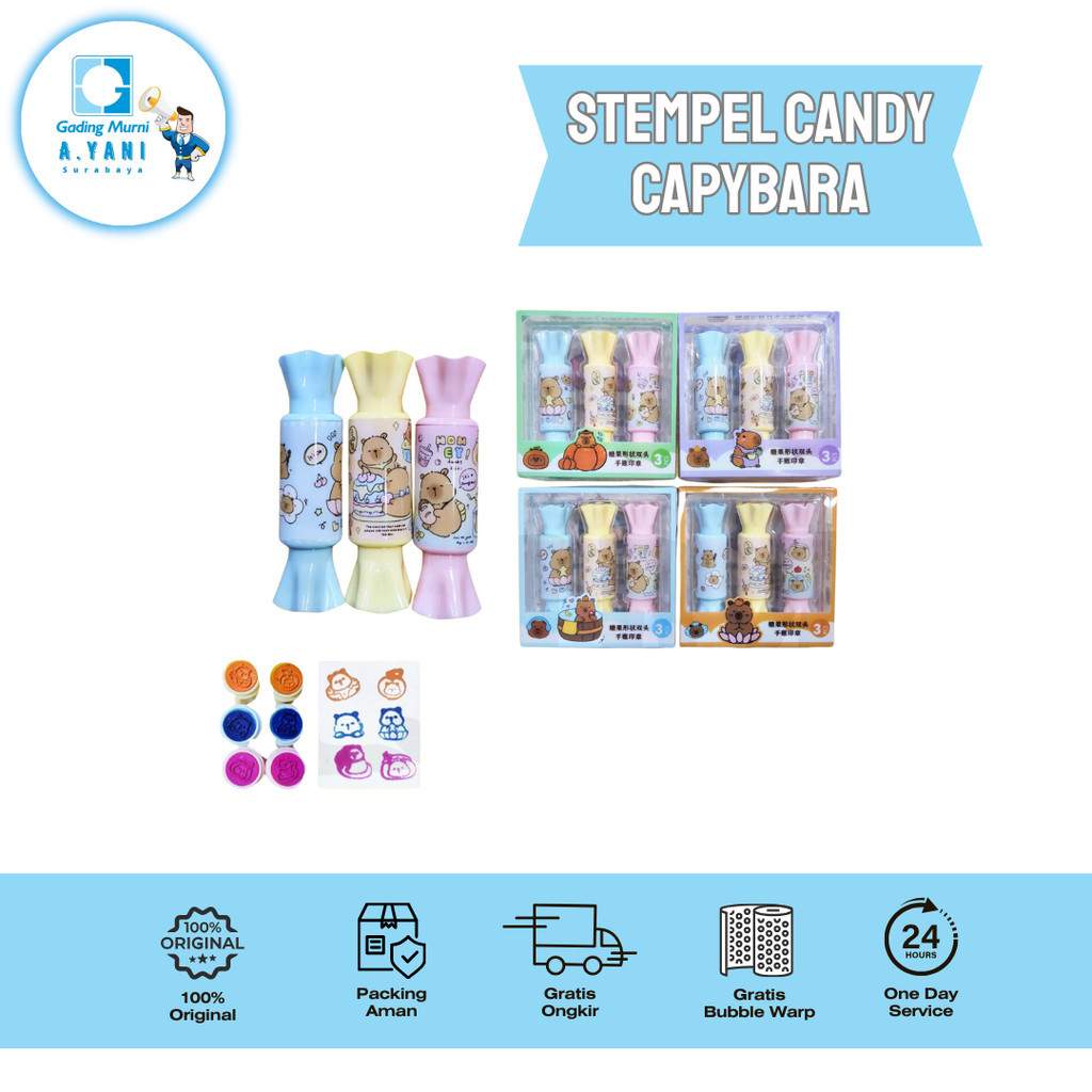 

STEMPEL CAPYBARA KEPALA CAPYBARA CANDY