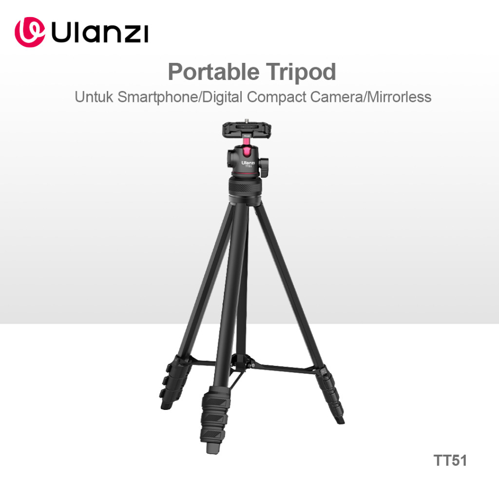 NEW ULANZI TT-51 Aluminium Alloy Portable Tripod (T089GBB1) PREMIUM