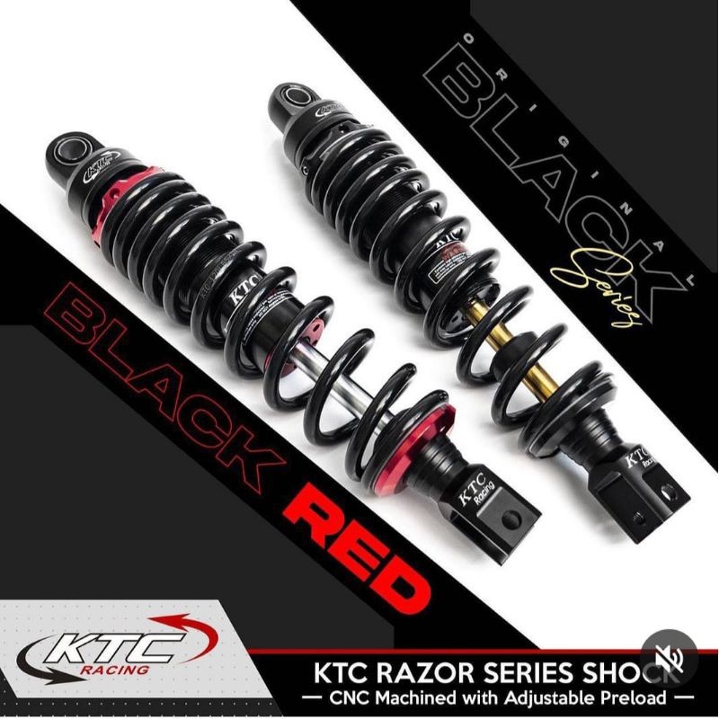 shockbreaker belakang KTC racing tipe razor shock belakang KTC Vario 125 Scoopy fi Vario 150 beat fi