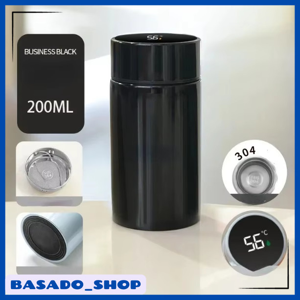 Botol Minum Termos LED Digital Temperature Stainless 200ml - LZ120