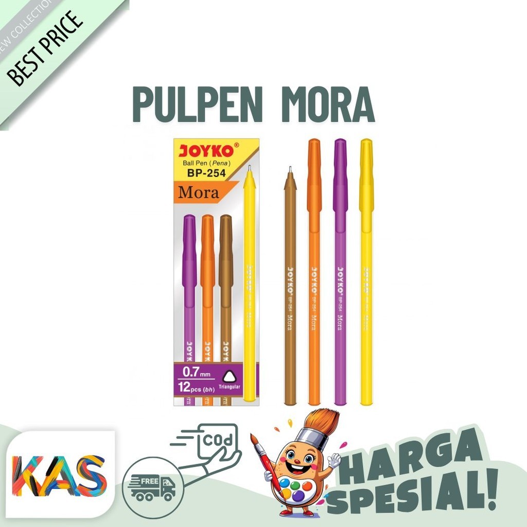 

Pulpen Tulis Joyko BP-254 Mora 0.7 mm - Lusinan