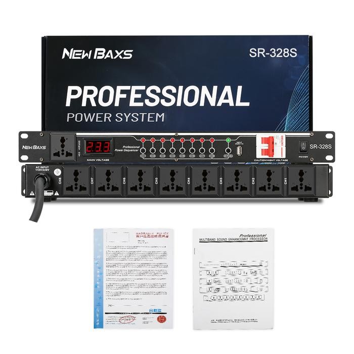 NEW BAXS Manajer listrik SR-328S 40 Amp power controller 8-channel audio time system power is applic