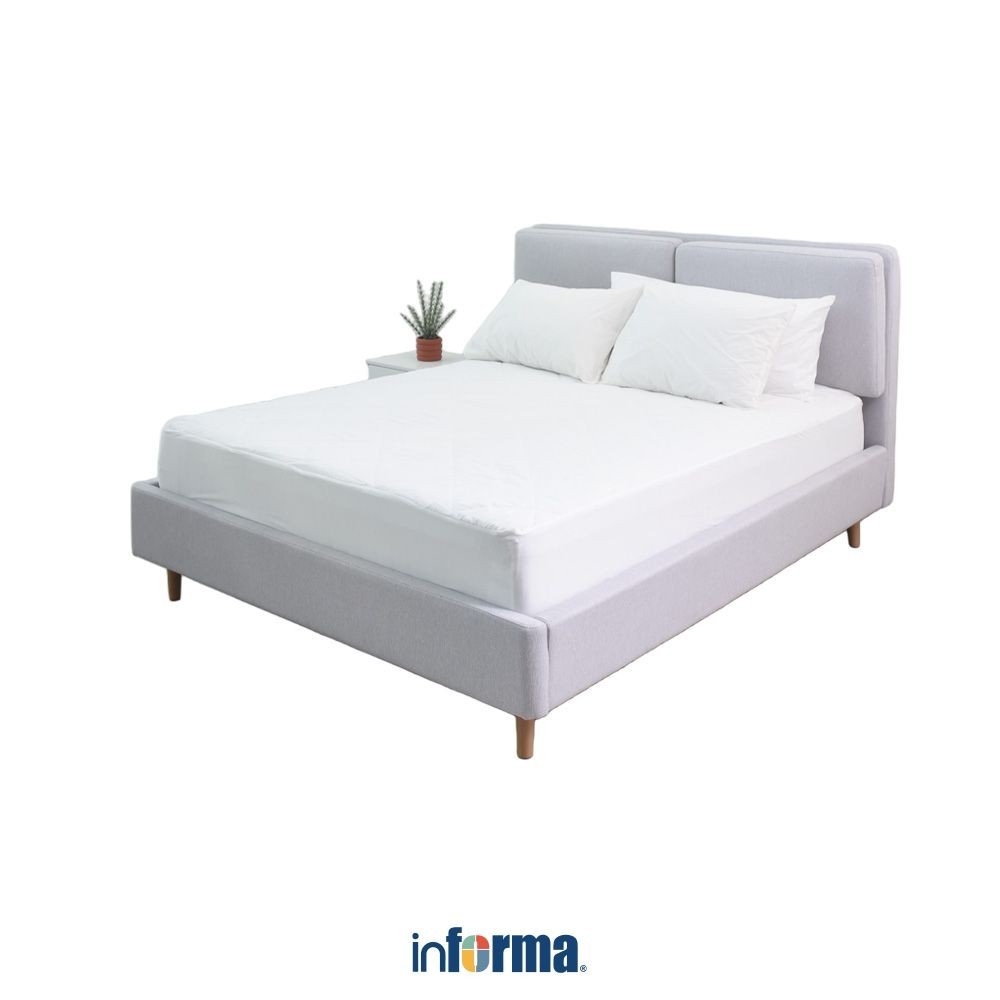 Informa Sleep 100X200 cm Comfy Pelindung Kasur - Putih Mattress Protector Penutup Atas Kasur Alas Ma