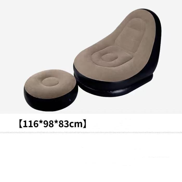 Sofa Santai Angin Kursi Santai Dengan Sandaran Kaki - Sofa Malas Empuk (Juga Tersedia Dengan Pompa A