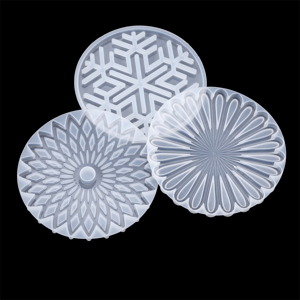 

1Pcs Round Coaster Resin Silicone Mold UV Epoxy Resin Molds For DIY Coffee Cup Crafts Home Decoration Making Accessories