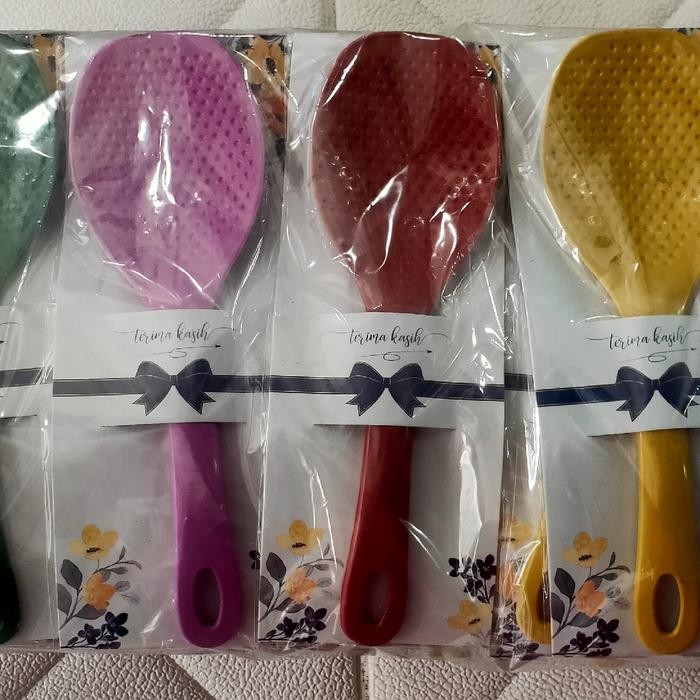 

(isi 50 pcs) souvenir Centong Nasi Plastik Alas Shabi - Kemas alas, 50