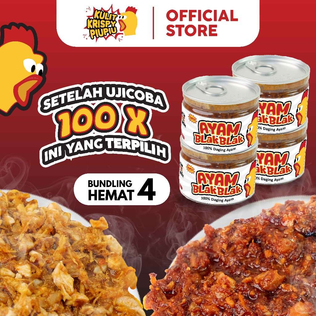 

[BUNDLING 4] Ayam BlakBlak Piupiu - Gurih Original/Sambal Pedas