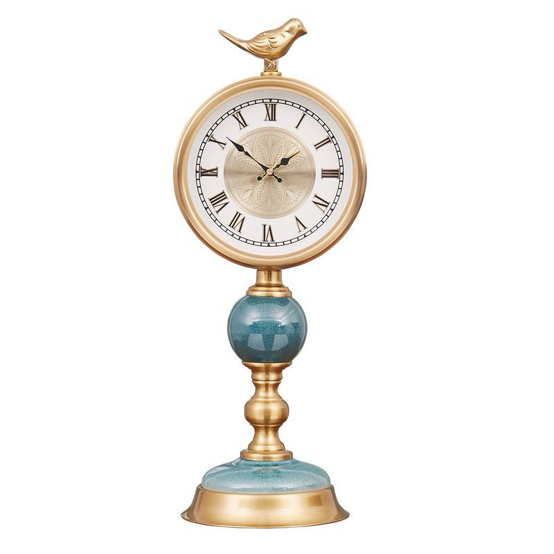 Jam Meja Eropa Retro keramik / Jam meja Etnik Lishida Co