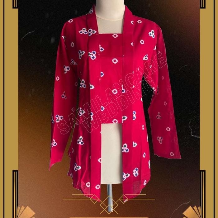 

KEBAYA KUTUBARU JUMPUTAN / KEBAYA JAWA MOTIF JUMPUTAN TERMURAH - JMPTN-MERAH CABE, S