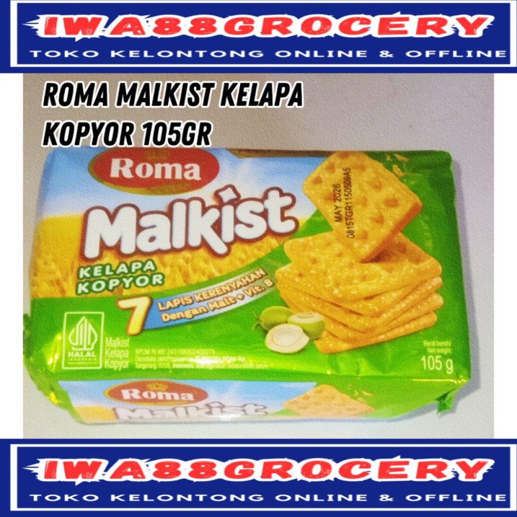 

Roma Biskuit Kelapa Kopyor 1pcs