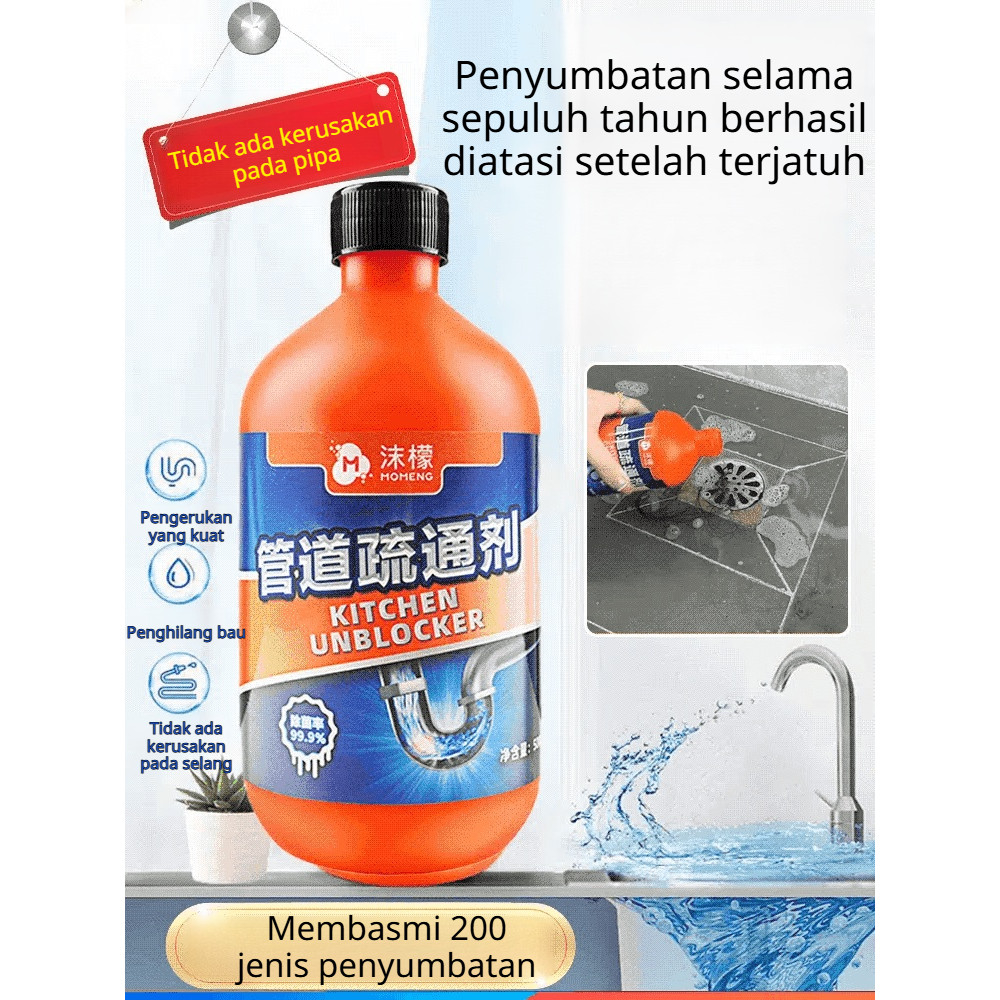 Agen Pembersih Saluran Air Tersumbat Berbusa Lemon
