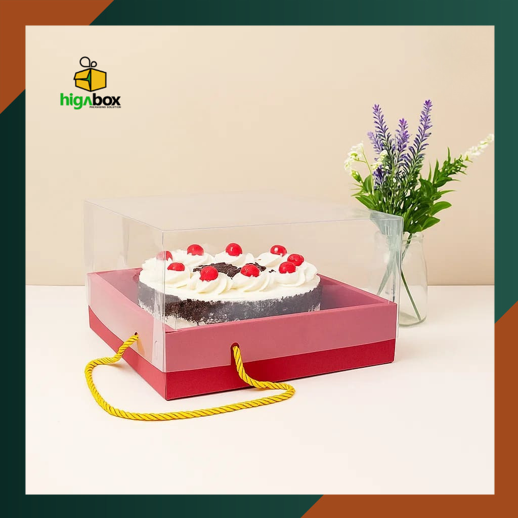 

Kotak Kue Mika / Box Tart Mika / Box Toples Kue / Box Cookies / Box Kue / Kotak Spikue / Box Roll Cake / Box Brownies / Box Kue Ultah / Box Mika Handle Tali / Box Pudding I HG11
