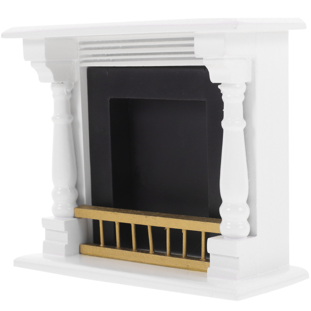 House Fireplace Miniature Fireplace Model Mini House Fireplace Wood Furniture