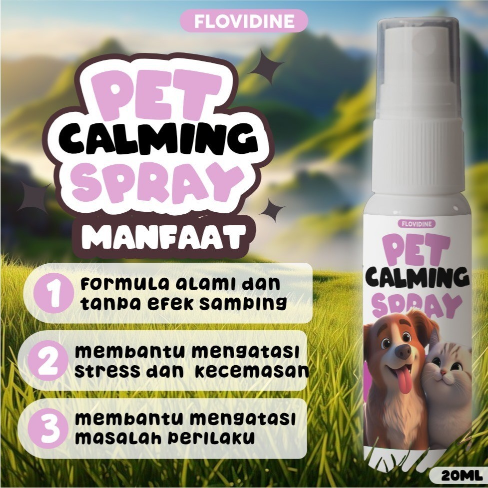Pet Calming Spray - Obat Stres Kucing Anjing | Spray Penenang  Kucing & Anjing