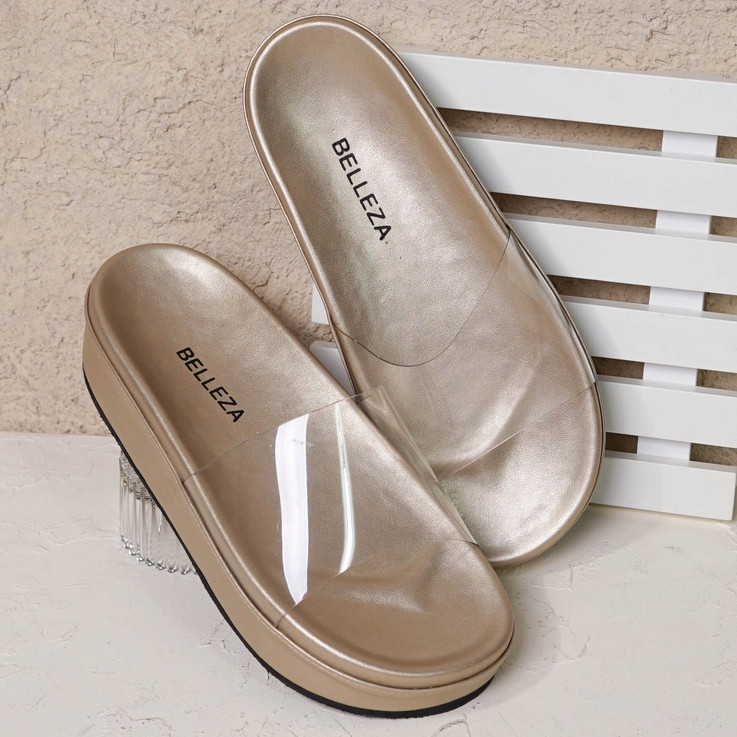 WELSERRSHOP  Belleza YUK - Sera Sandal Wanita Wedges Tinggi 5cm Size 36 - 40 Casual Sendal Platform 