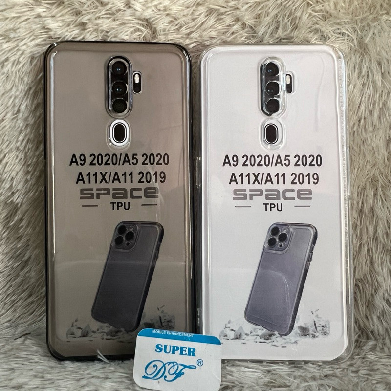 Softcase Oppo A5 2020 / Oppo A9 2020 Clear case bening space Tpu tebal lentur full protection camera