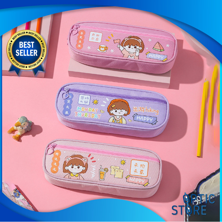 

OPTIC S5833 Tempat Pensil Tempat Pensil Resleting Model Terbaru Tempat Alat Tulis Motif Lucu Pencil Case Cartoon