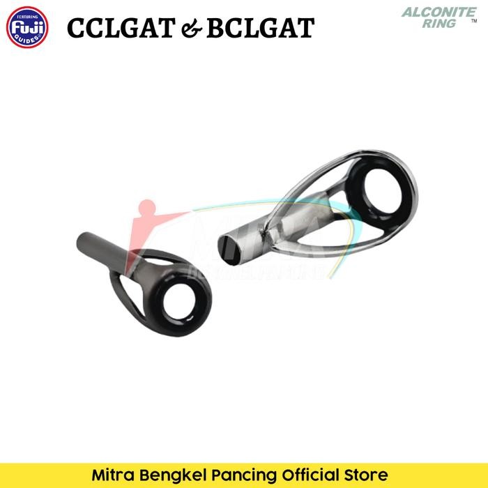 Ring Guide Fuji CCLGAT BCLGAT 4 dan 5 Alconite Tip Top Silver Gunsmoke 1Pcs Cincin Joran Original Ja
