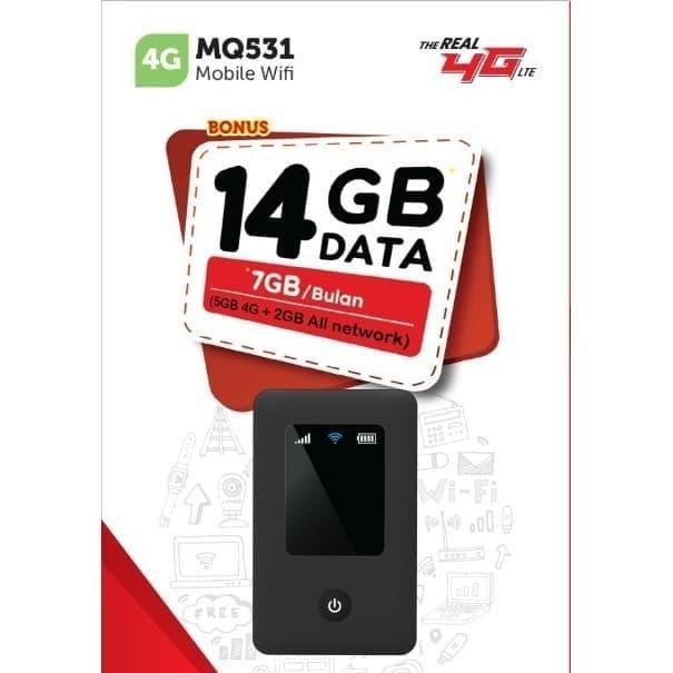 Modem Mifi MQ531 Telkomsel 4G LTE Free 14GB Unlock All GSM