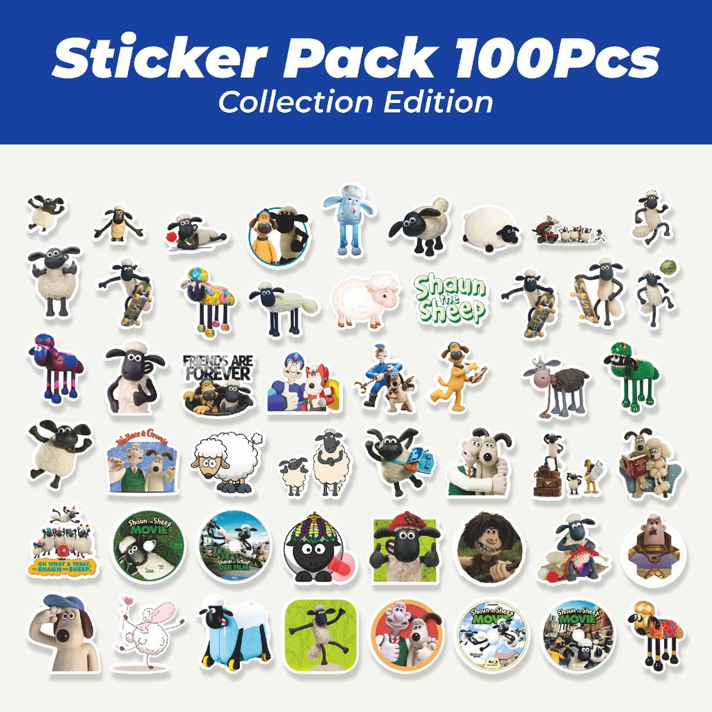 

Hot Stiker Kartun Shaun The Sheep Lucu Anti Air Stikers Berperekat Waterproof Sticker Decal Buat Motor Helm Buku Journal Koper Casing HP Laptop Botol Minum