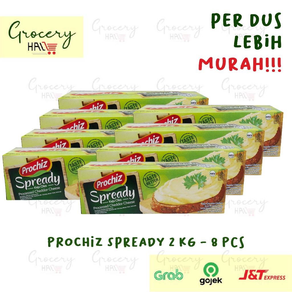 

[ HARGA DUS ] PROCHIZ KEJU SPREADY 2 KG 1 DUS ISI 8 PCS