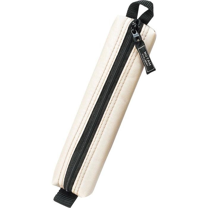 

TREND~[Terlaris] Sakura Craypas Notam Nylon Pencil Case Kotak Pensil Slim Storage Pouch - Small Ivory