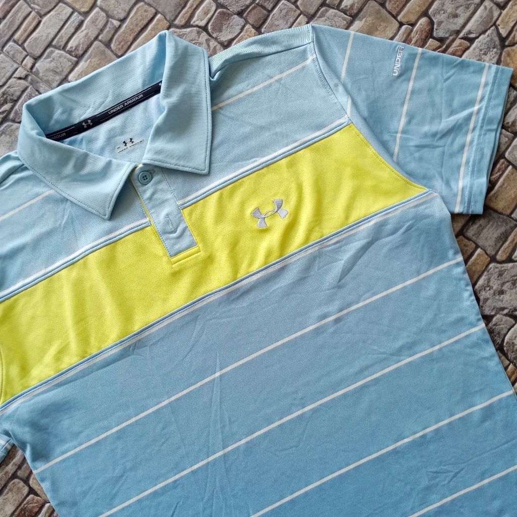 kaos Jersey kerah Polo branded original preloved, Jersey Golf priaCO