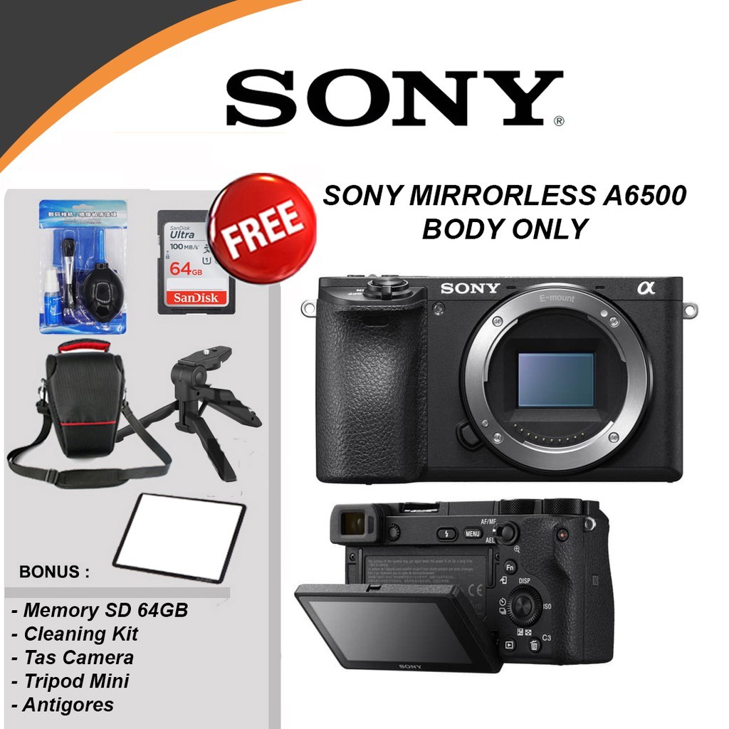 SONY ALPHA A6500 BODY - KAMERA MIRRORLESS ORIGINAL