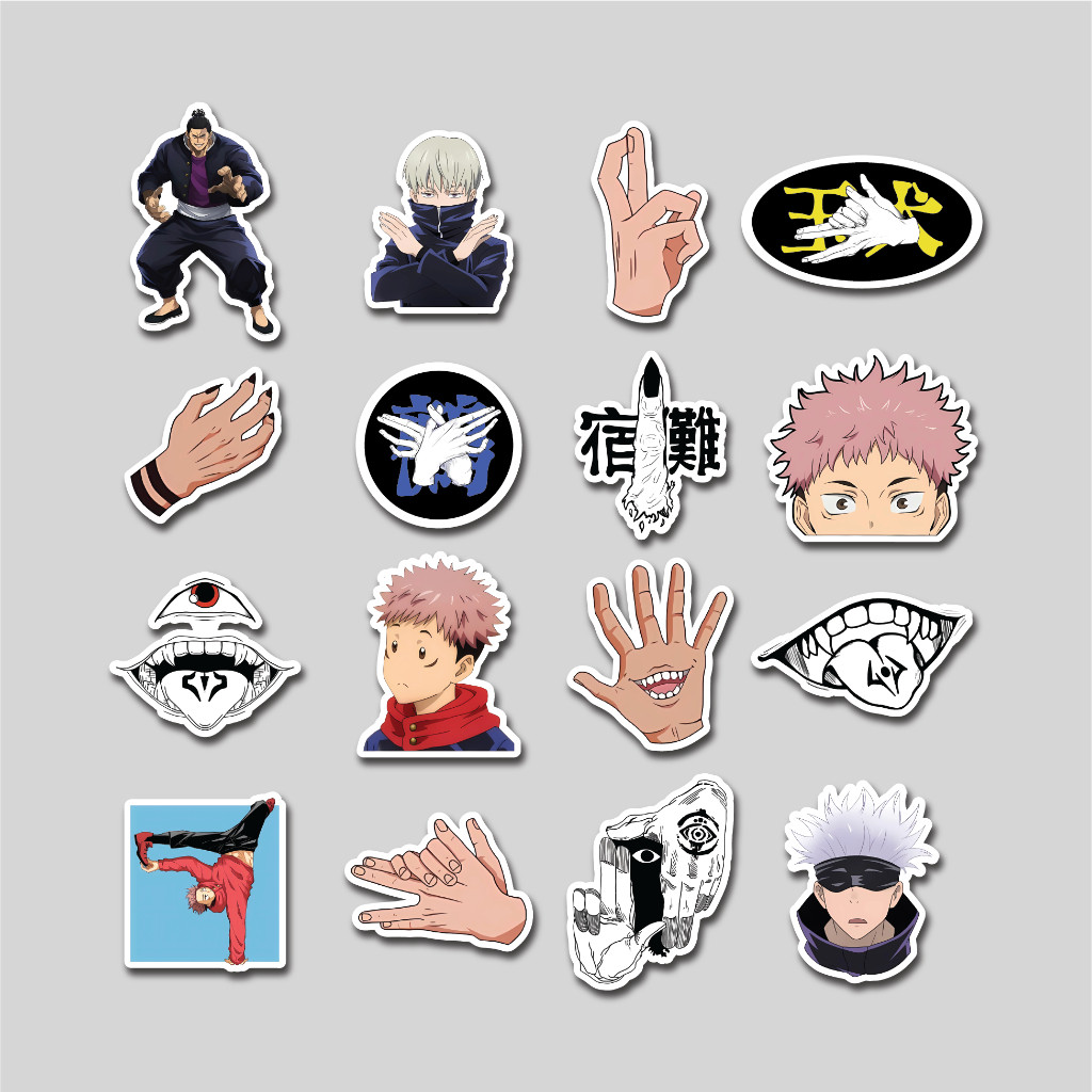 

STICKER PACK JUJUTSU KAISEN | STICKER TUMBLER | STIKER LAPTOP KOPER HELM