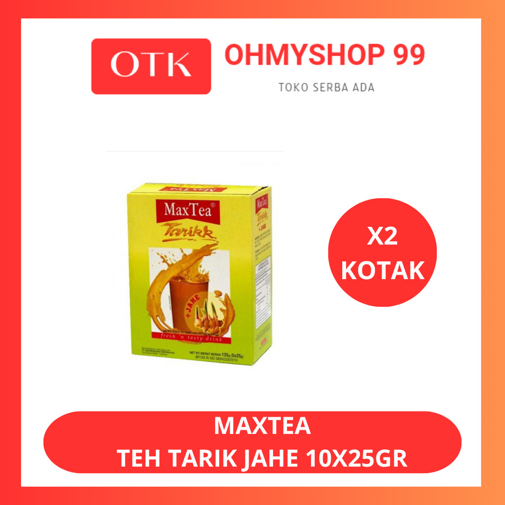 

MAXTEA Tarikk Jahe 10x 25gr - 2 Kotak