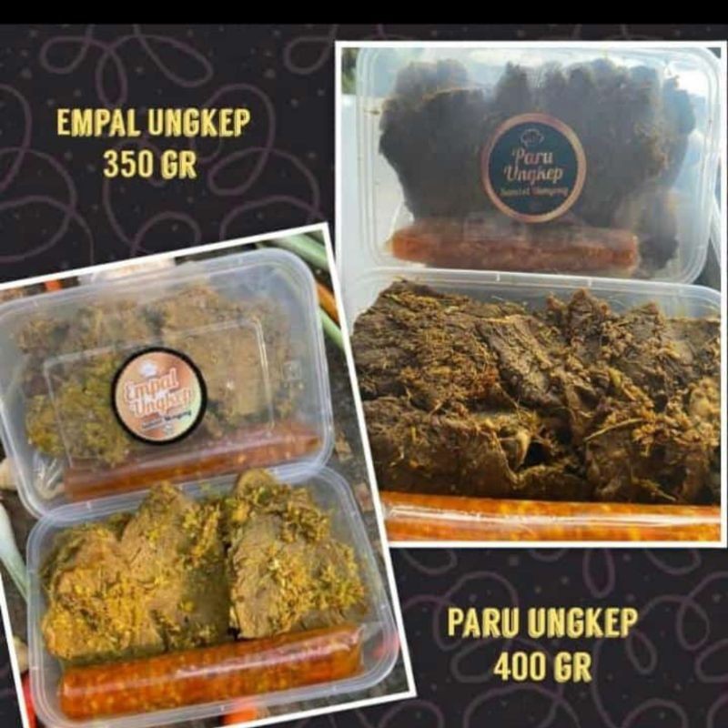 

Empal dan paru ungkep sambel monyong