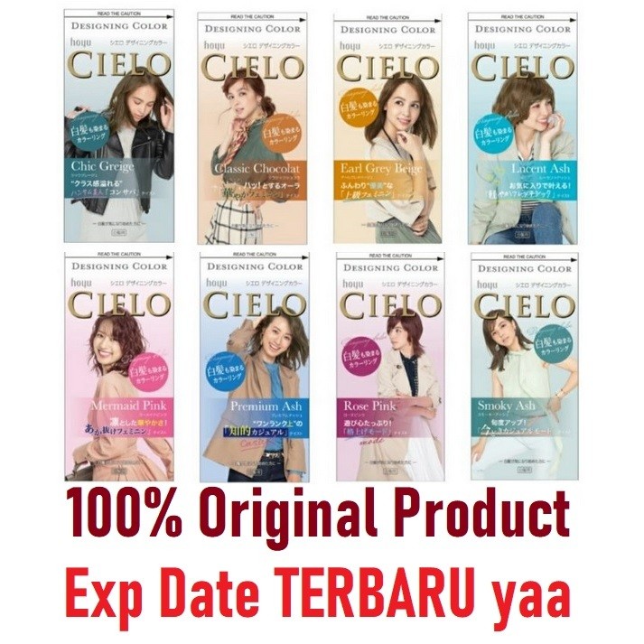 

Hoyu Cielo Designing Color Hair Dye for Cover Gray Hair Cream Milky Type Ori Japan Pewarna Tutup Uban Rambut