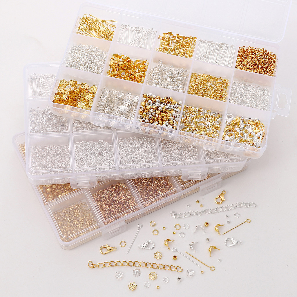 

TikTok Viral! Premium Jewelry Kit 1260 Pieces in Metal Box - Beads, Pendants, Bracelet and Earring Tools, Gifts