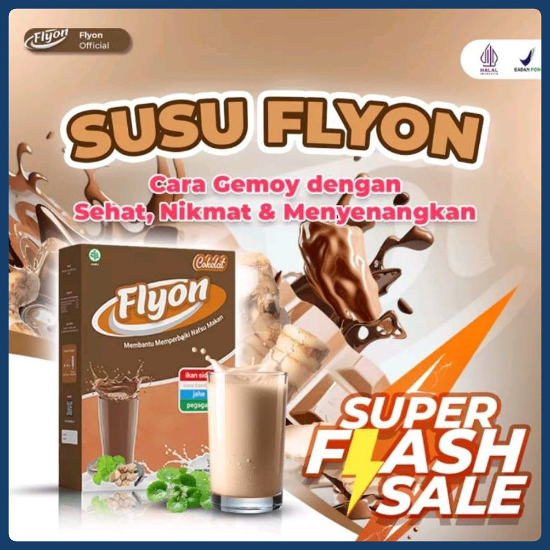 

Susu Flyon Official Store Asli - Susu Bubuk Cokelat Herbal Penggemuk Badan | Susu Flyon Isi 200 gram Penambah Berat Badan & Meningkatkan Nafsu Makan Ampuh 100% Original BPOM
