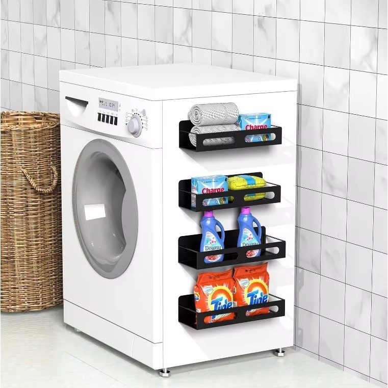 Magnetic Spice Rack Organizer for Refrigerator Hanging Spice Rack Wall Mount Metal Seasoning Organiz