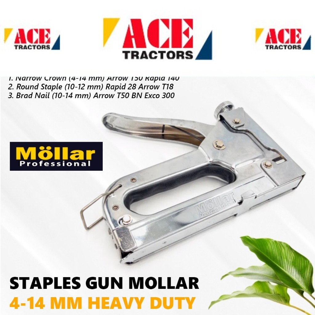 

Steples Tembak Gun Tacker Staples Stapler Setaples Mollar 3in1 4-14 mm