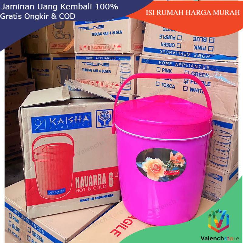 6 LITER TERMOS NASI ATAU ES BATU TEMPAT NASI / RICE BUCKET / TEMPAT ES BATU / TEMPAT PENYIMPANAN NAS