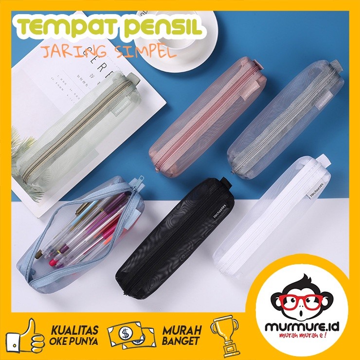 

TERMURAH MURMURE.ID | KOTAK PENSIL AESTHETIC / TEMPAT PENSIL JARING TRANSPARAN / POUCH SIMPLE STYLE PC052 BISA COD