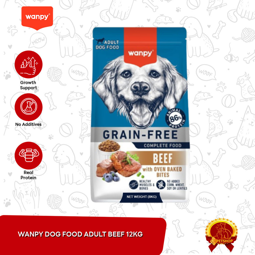 Wanpy Grain Free Dog Food Makanan Anjing 12 KG